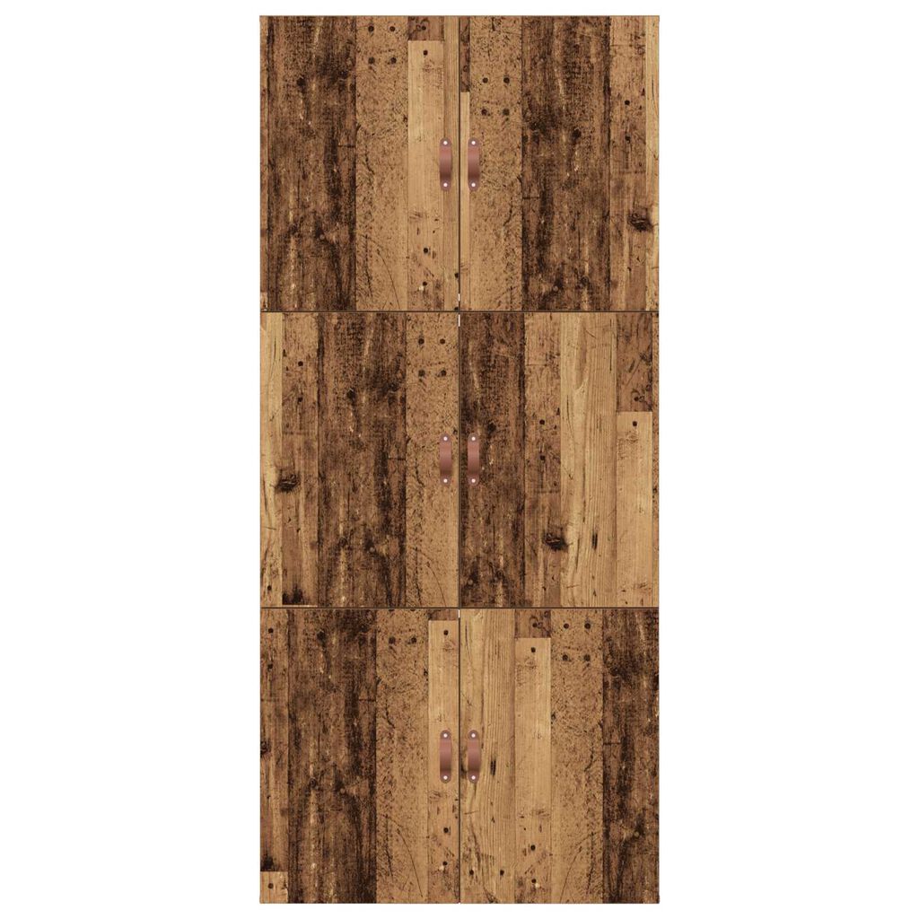 vidaXL Tároló Ágykeret Régi Fa 80x200 cm