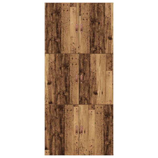 vidaXL Tároló Ágykeret Régi Fa 80x200 cm