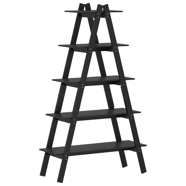 vidaXL 5 szintes A-alakú tömör fenyőfa polc 110 x 40 x 180,5 cm