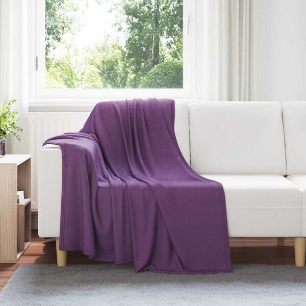 vidaXL Takar&oacute;k 6 pcs Lila 170 x 130 cm Gyapj&uacute;