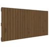 vidaXL m&eacute;zbarna t&ouml;m&ouml;r fenyőfa fali fejt&aacute;mla 140x3x60 cm