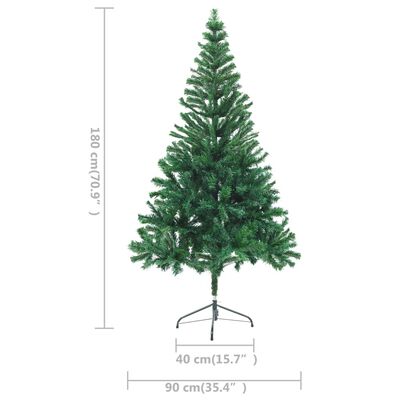 vidaXL megvilágított műkarácsonyfa állvánnyal 564 ággal 180 cm