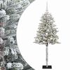 vidaXL Műfenyő g&ouml;mb&ouml;kkel 120 cm 150 LED Meleg feh&eacute;r PVC &eacute;s f&eacute;m