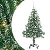 vidaXL Mű kar&aacute;csonyi fa h&oacute;val bor&iacute;tva LED f&eacute;nyekkel 150 LED-del 150 cm