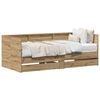 vidaXL Nappali&aacute;gy fi&oacute;kkal Artisan t&ouml;lgy 100 x 200 cm Szerelt Fa