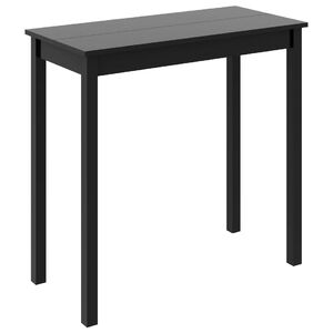 vidaXL fekete MDF b&aacute;rasztal 115 x 55 x 107 cm