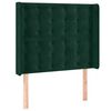 vidaXL s&ouml;t&eacute;tz&ouml;ld b&aacute;rsony fejt&aacute;mla sz&aacute;rnyakkal 93x16x118/128 cm