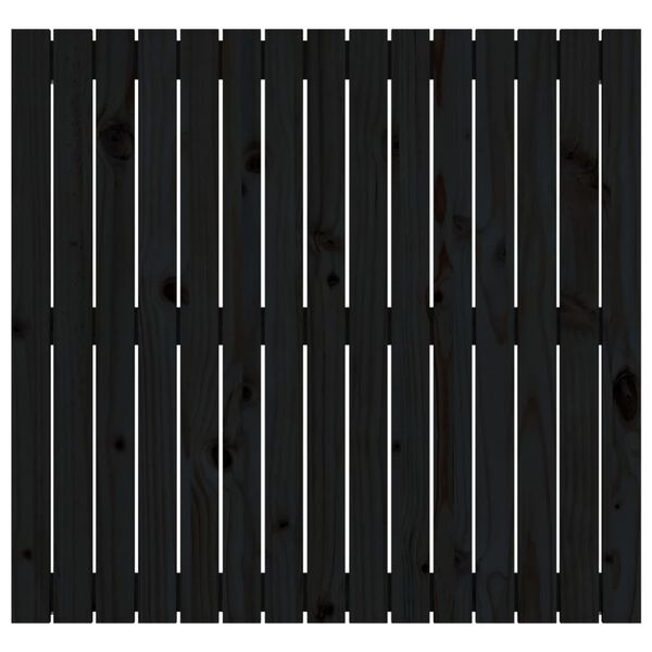 vidaXL fekete t&ouml;m&ouml;r fenyőfa fali fejt&aacute;mla 95,5 x 3 x 90 cm