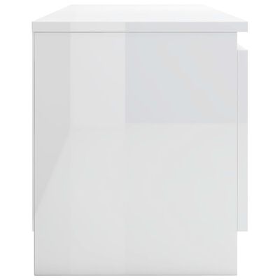 vidaXL magasfényű fehér forgácslap TV szekrény 120 x 30 x 35,5 cm