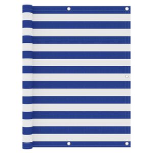 vidaXL feh&eacute;r-k&eacute;k oxford-sz&ouml;vet erk&eacute;lyparav&aacute;n 120 x 500 cm