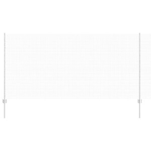 vidaXL Hegesztett dr&oacute;tker&iacute;t&eacute;s oszlopokkal 50 x 1,2 m Horganyzott Ac&eacute;l