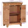 vidaXL tömör újrahasznosított és akácfa tálalószekrény 55 x 33 x 75 cm