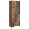 vidaXL Szekr&eacute;ny szett 2 pcs 66 x 34,5 x 90 cm Szerelt Fa