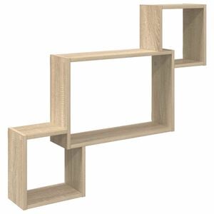 vidaXL Falpolc Falra szerelhető Sonoma T&ouml;lgy 91,5 x 15 x 76 cm