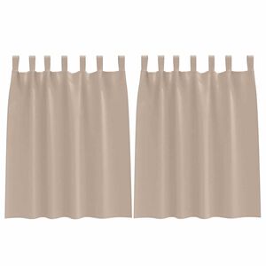 vidaXL Fekete F&uuml;gg&ouml;ny Gyűrűkkel 2 pcs T&oacute;psz&iacute;nű 140 x 140 cm Poli&eacute;szter