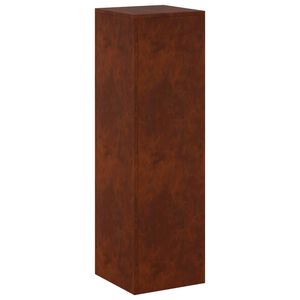 vidaXL N&ouml;v&eacute;ny&aacute;llv&aacute;ny Rozsd&aacute;s 30 x 30 x 100 cm Időj&aacute;r&aacute;s&aacute;ll&oacute; Ac&eacute;l