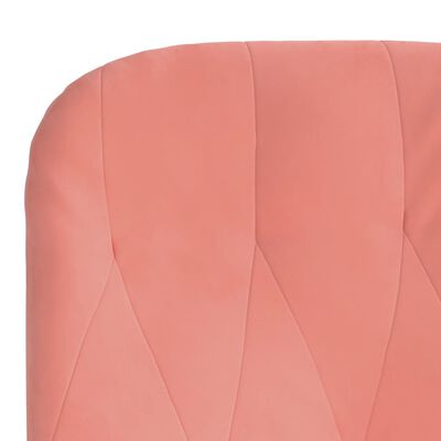vidaXL rózsaszín bársony pihenőfotel