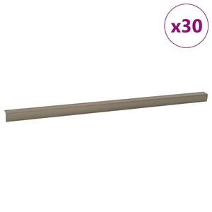 vidaXL L&eacute;pcső&eacute;lv&eacute;dők 30 db pezsgősz&iacute;n 67 x 3 x 2 cm Alum&iacute;nium