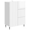 vidaXL Sz&eacute;f fi&oacute;kkal Magasf&eacute;nyű Feh&eacute;r 66 x 34,5 x 91,5 cm Szerelt Fa