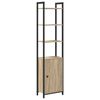 vidaXL K&ouml;nyvespolc Sonoma t&ouml;lgy 40 x 24 x 161 cm Faanyag