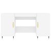 vidaXL fehér szerelt fa íróasztal 140 x 50 x 75 cm