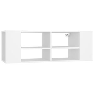vidaXL feh&eacute;r szerelt fa falra szerelhető TV-szekr&eacute;ny 102 x 35 x 35 cm