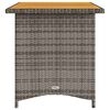 vidaXL sz&uuml;rke polyrattan falapos kerti asztal 110x68x70 cm