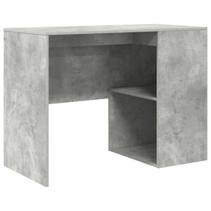 vidaXL Asztal Beton Sz&uuml;rke Szerelt Fa 102 x 50 x 75 cm