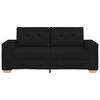 vidaXL fekete sz&ouml;vet loveseat kanap&eacute; 180x77x82 cm