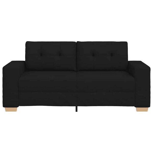 vidaXL fekete sz&ouml;vet loveseat kanap&eacute; 180x77x82 cm