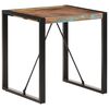 vidaXL t&ouml;m&ouml;r &uacute;jrahasznos&iacute;tott fa &eacute;tkezőasztal 70 x 70 x 75 cm