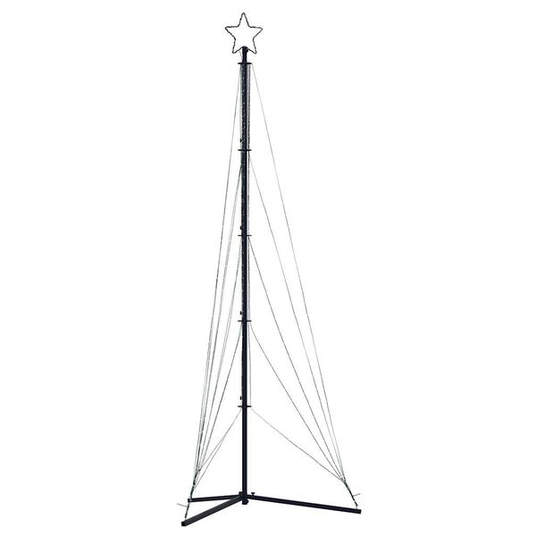 vidaXL meleg feh&eacute;r LED kar&aacute;csonyfa 525 LED 302 cm