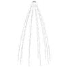 vidaXL kar&aacute;csonyfa-f&eacute;nyh&aacute;l&oacute; 250 hideg feh&eacute;r LED-del 250 cm