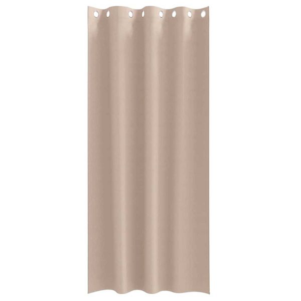 vidaXL Fekete F&uuml;gg&ouml;ny Gyűrűkkel 2 pcs T&oacute;psz&iacute;nű 245 x 140 cm Poli&eacute;szter