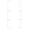 vidaXL Ki&aacute;ll&iacute;t&oacute; &Aacute;llv&aacute;ny 2 db Feh&eacute;r 30 x 23,5 x 210 cm Ac&eacute;l