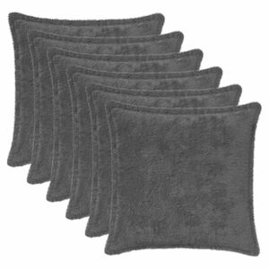 vidaXL P&aacute;rna huzat 6 db HOUTEN S&ouml;t&eacute;tsz&uuml;rke 30 x 30 cm Műny&uacute;l Szőr