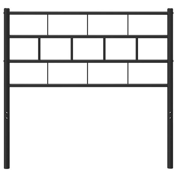 vidaXL fekete f&eacute;m csere fejt&aacute;mla 75 cm