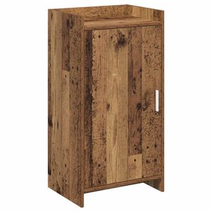 vidaXL Cipőszekr&eacute;ny t&aacute;rol&oacute;val Antik Fa 48 x 36 x 92 cm Szerelt Fa