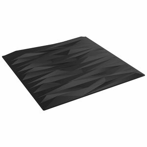 vidaXL Fali panelek 12 db 50 x 50 cm Fekete Kő XPS Hab