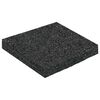 vidaXL Gumi granul&aacute;tum teraszpad Fekete 9 x 9 x 1 cm Gumi