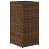vidaXL 2 db barna polyrattan kerti &uuml;ltetől&aacute;da 30x30x60 cm