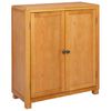 vidaXL Cabinet t&aacute;rol&oacute;val ajt&oacute;val Barna 80 x 35 x 95 cm T&ouml;m&ouml;r T&ouml;lgyfa