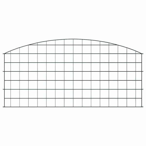 vidaXL T&oacute; Ker&iacute;t&eacute;s K&eacute;szlet 5 pcs Z&ouml;ld 100 x 50 cm Ac&eacute;l