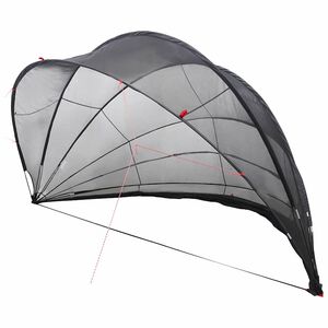 vidaXL Medence kupola 592 x 590 x 275 cm 185T poli&eacute;szter PU bevonattal