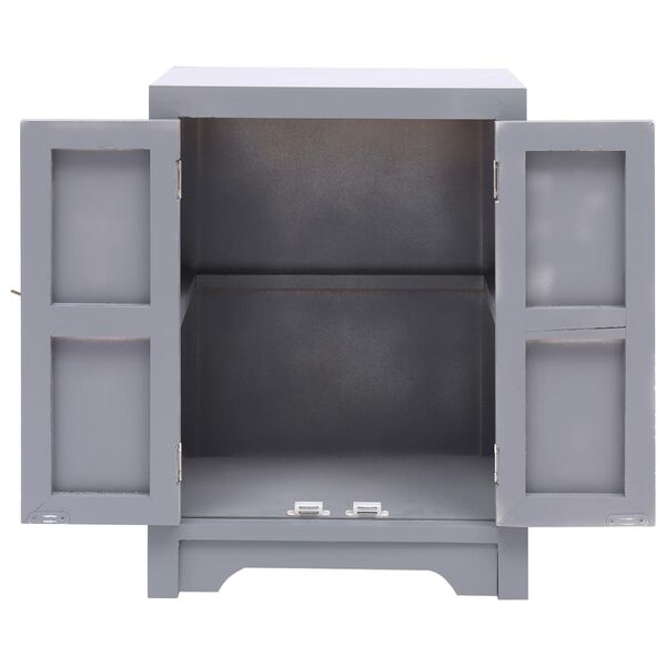 vidaXL szürke császárfa éjjeliszekrény 38 x 28 x 52 cm