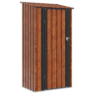 vidaXL Kertiszersz&aacute;mos h&aacute;zak Barna 103 x 74 x 200 cm F&eacute;m