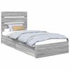 vidaXL T&aacute;rol&oacute;s &Aacute;gy fi&oacute;kkal Sz&uuml;rke Sonoma 90 x 190 cm Szerelt Fa