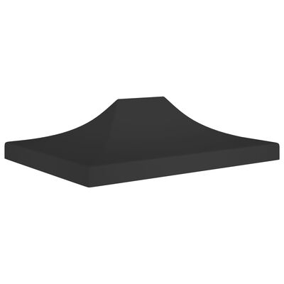 vidaXL fekete tető partisátorhoz 4 x 3 m 270 g/m²