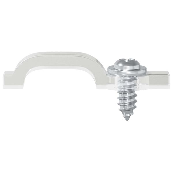 vidaXL LED szalagklipszek 2 pcs &Aacute;tl&aacute;tsz&oacute; 2 x 1 x 0.5 cm Műanyag &eacute;s vas