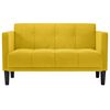vidaXL s&aacute;rga b&aacute;rsony loveseat kanap&eacute; 111 cm
